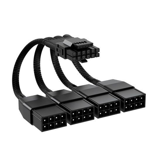 12vhpwr Cable, 600W 16 Pin Male to 4x8 Pin Female GPU Cable by ALYYDBG