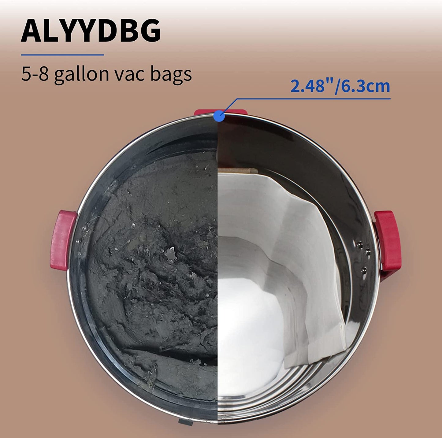 ALYYDBG for Shop Vac Bags 5-8 Gallon, Type E 90661 9066133, Type H 90671 9067133; VF2004, VHBS VDBS, High- Efficiency Disposable Vaccum Collection Filter Bags
