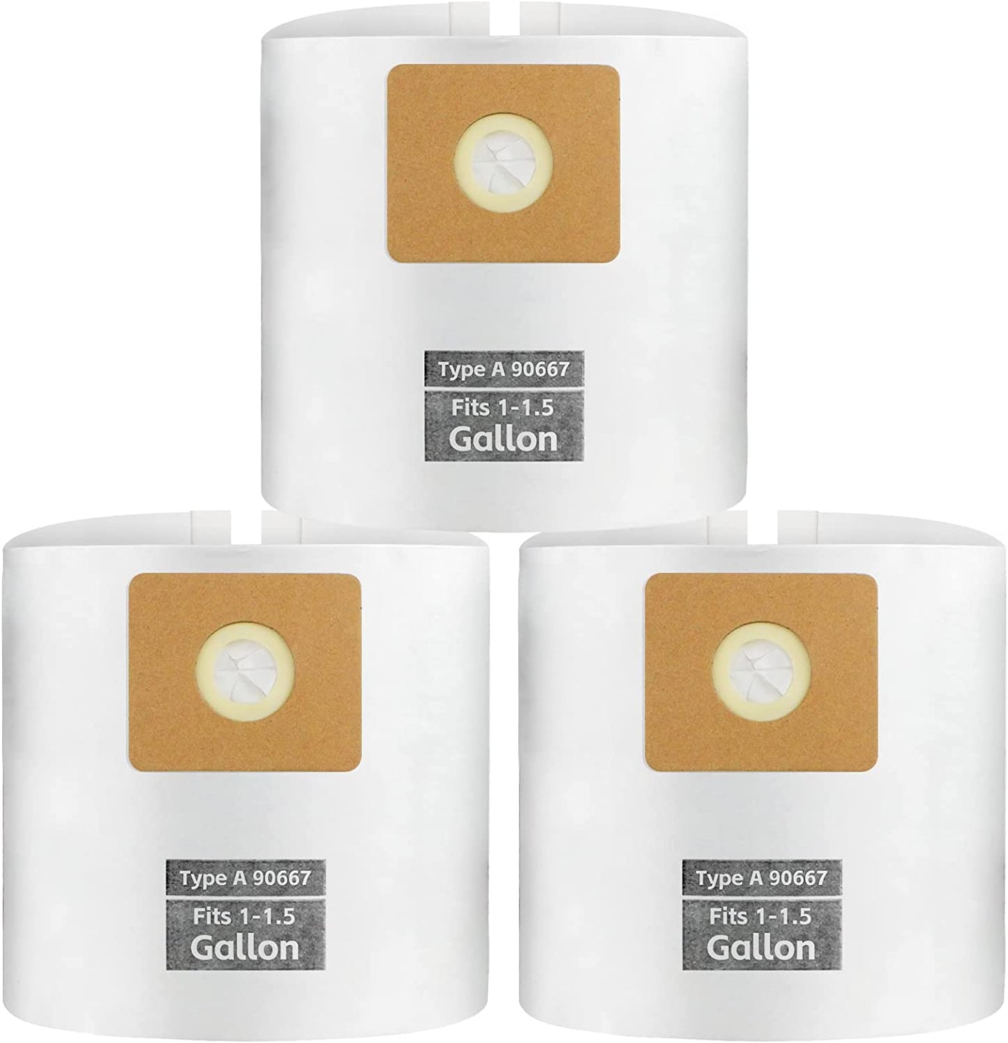 ALYYDBG For Micro Shop Vac Bags 1-1.5 Gallon, Type A - 90667 9066700 9066733 Vacuum Cleaner Disposable Collection Filter Bags