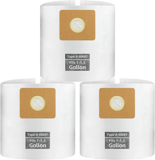 ALYYDBG For Micro Shop Vac Bags 1-1.5 Gallon, Type A - 90667 9066700 9066733 Vacuum Cleaner Disposable Collection Filter Bags